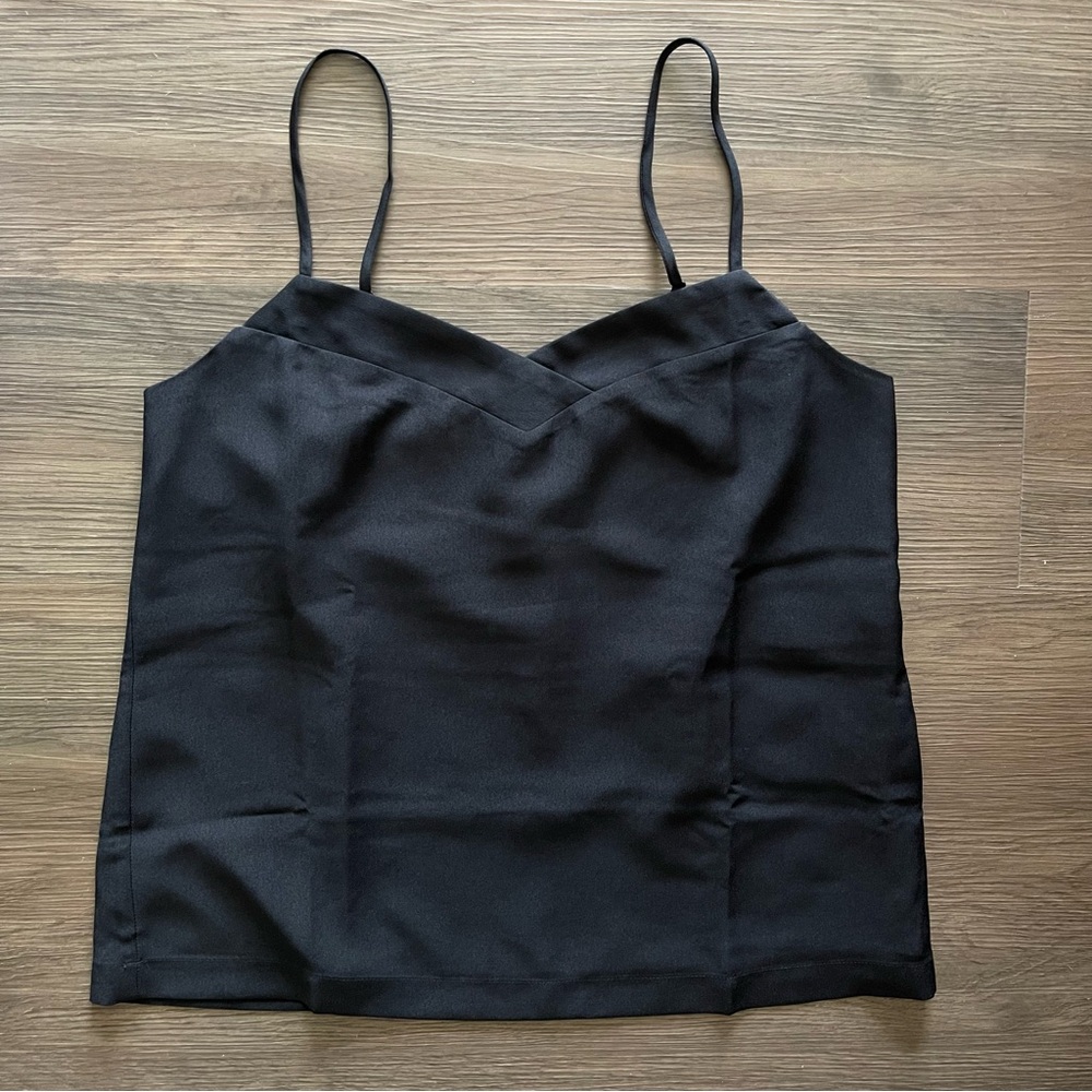 J. Crew Black Fitted Camisole NWT Sz 4